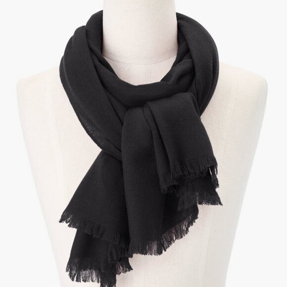 Halogen Lightweight 100% Cashmere Scarf Wrap With Fringe - Picture 8 of 8